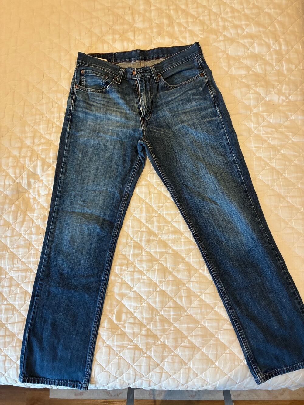 Levi’s 514 Straight Fit Jeans Men’s 31x30 Blue Faded Denim Y2K Style